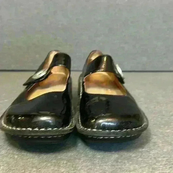 Alegria Classic Paloma Brilliant Black Patent Leather Clog Euro Sz 37 (6.5 USA) - Picture 7 of 14